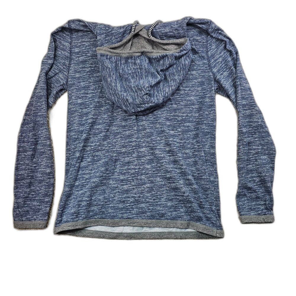Hollister Long-Sleeve Pullover With Drawstring Hood Blue Gray Men's Size Small - Picture 2 of 14